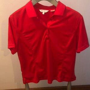 Women's Red Polo Blouse